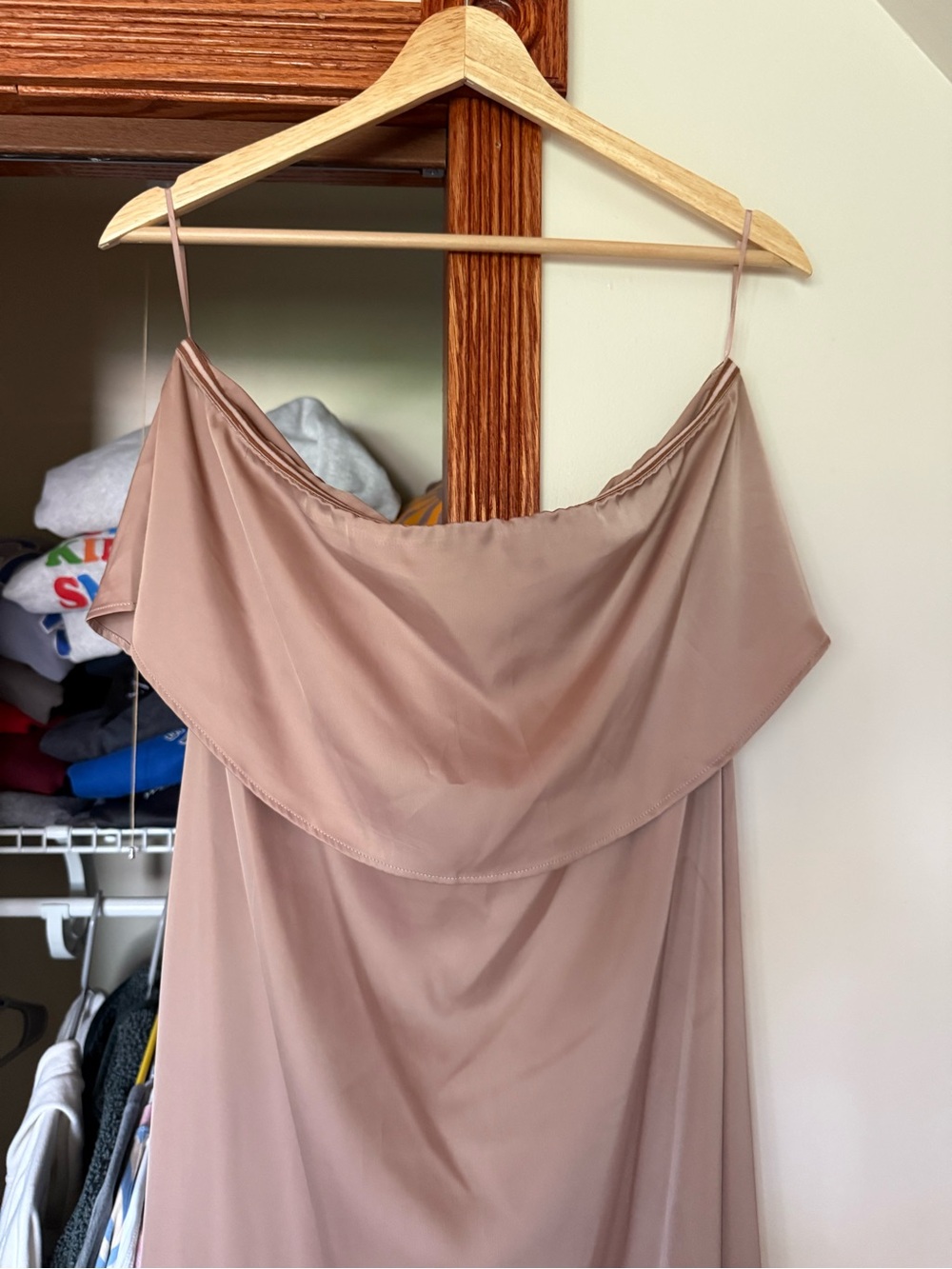 Mod Ref Strapless Slip Dress in Mauve Blush